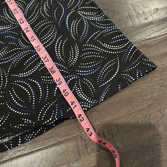 Investments Sleeveless,twisted waist detail,round neck,flare,stretch,dot print - Picture 8 of 12